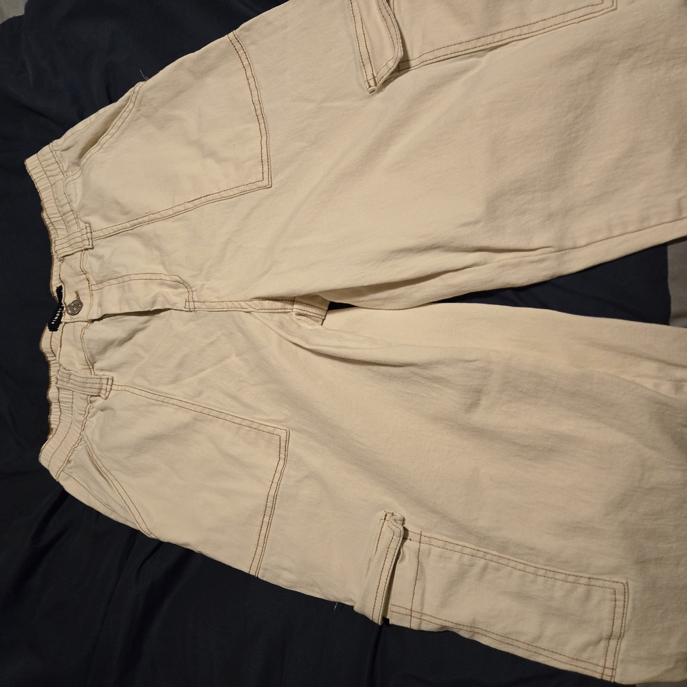 Beige Cargo Pants
